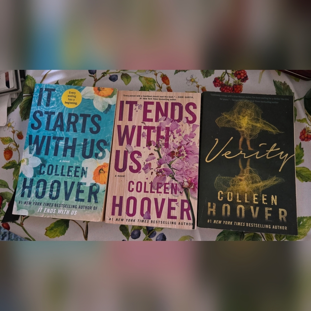 Colleen Hoover Book Set - It Starts with Us, It Ends with Us, Verity